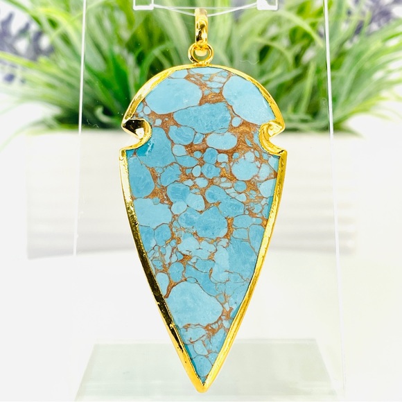 Fashion Jewelry Jewelry - 🌻 Last One…Faux Copper Turquoise Arrowhead Pendant